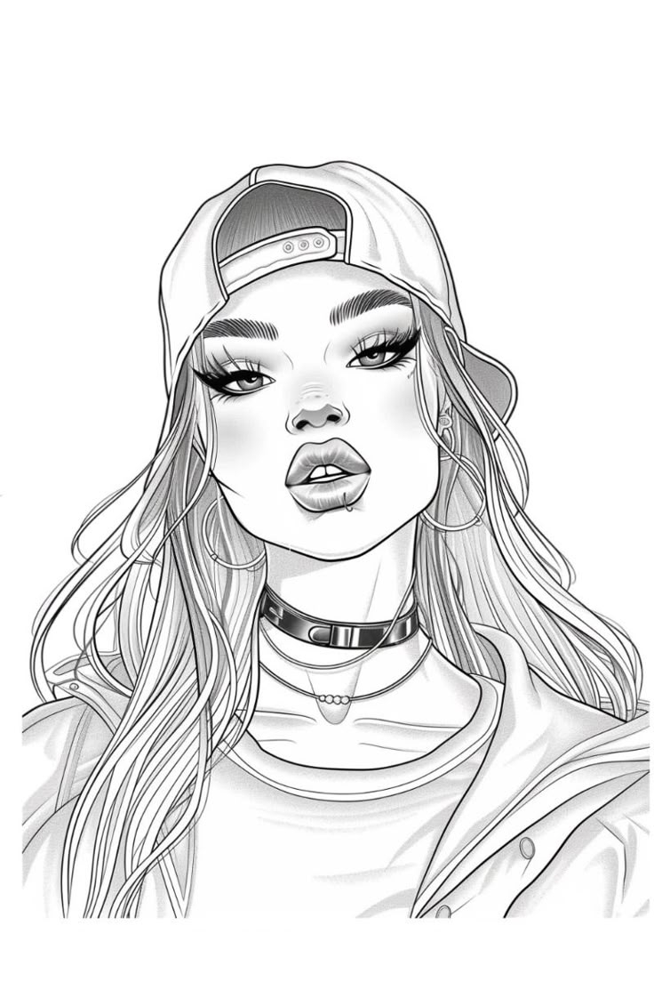 baddie coloring pages