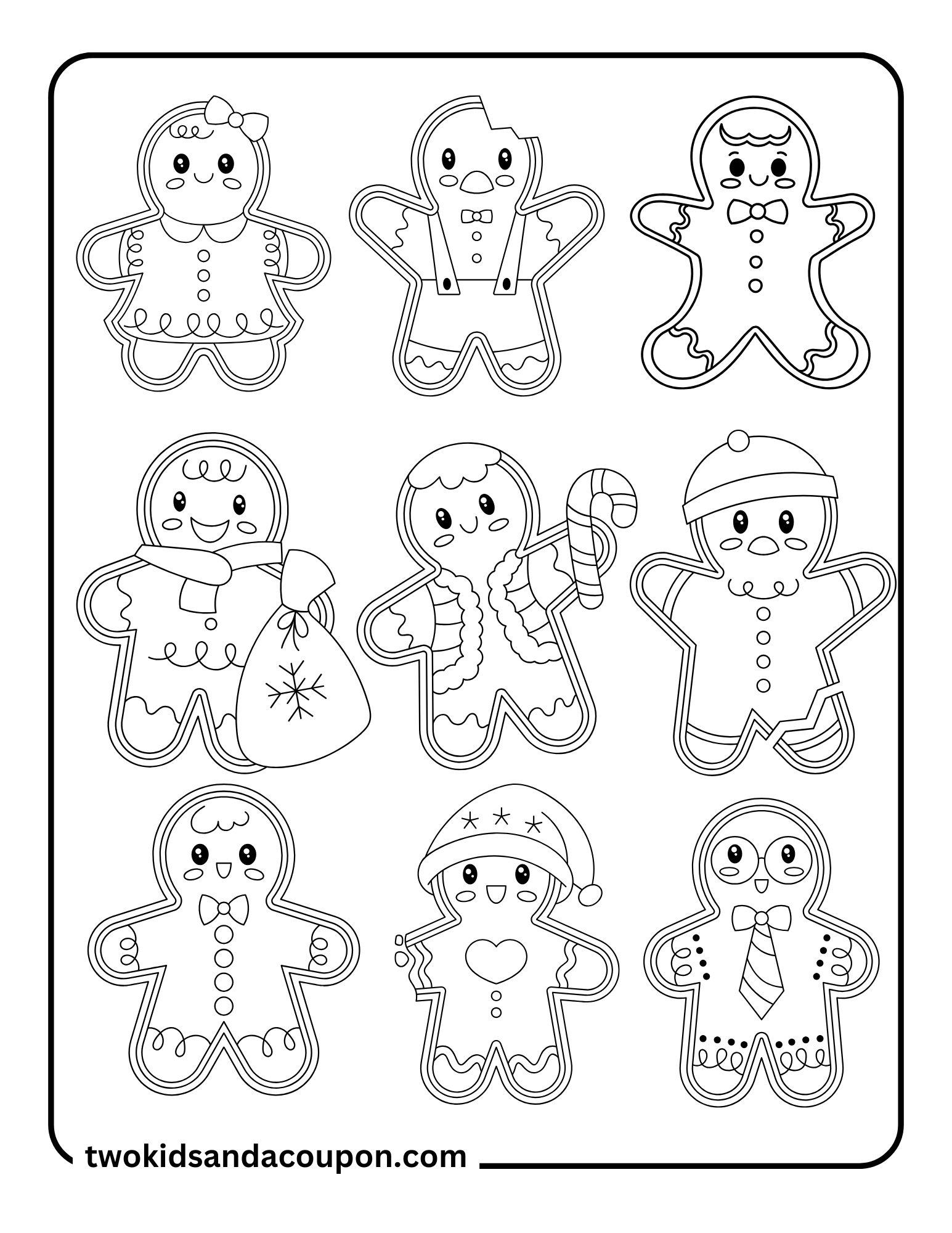 Bake Up Some Fun With Christmas Cookie Coloring Pages