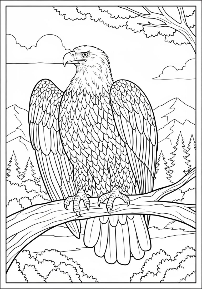 eagle coloring page