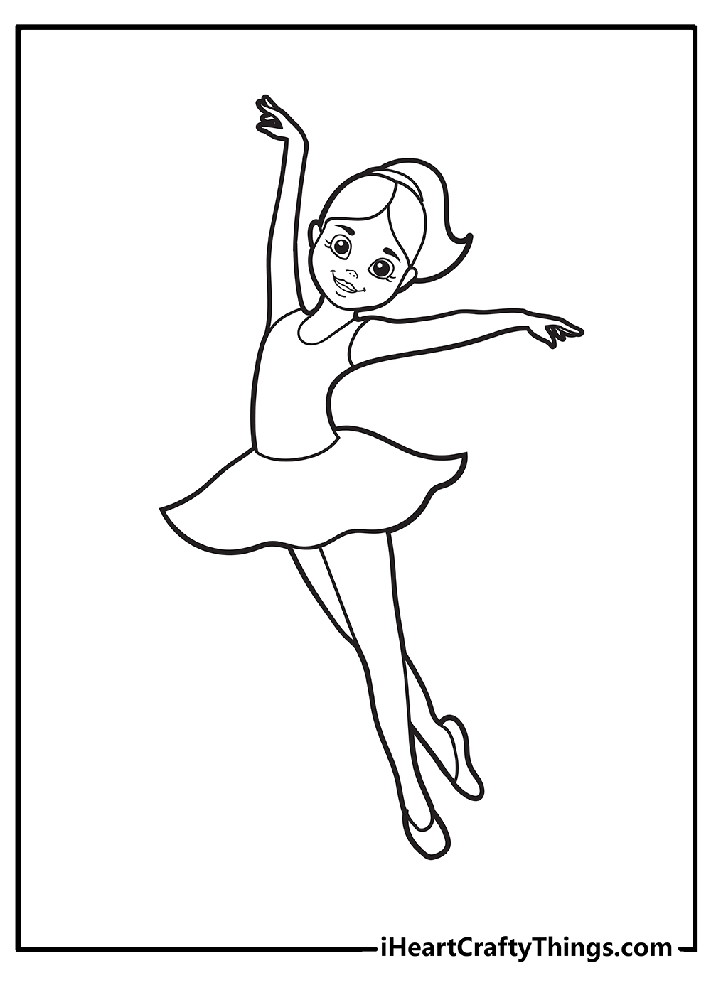 ballet dancer coloring page