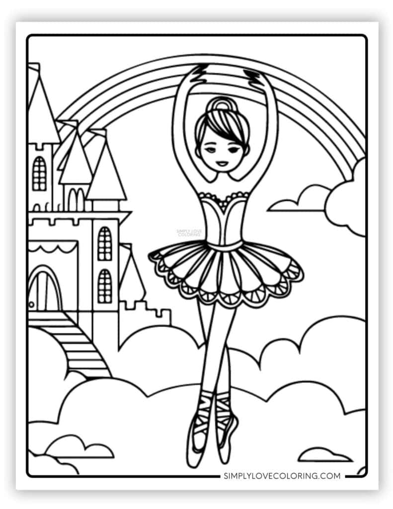 ballerina coloring page