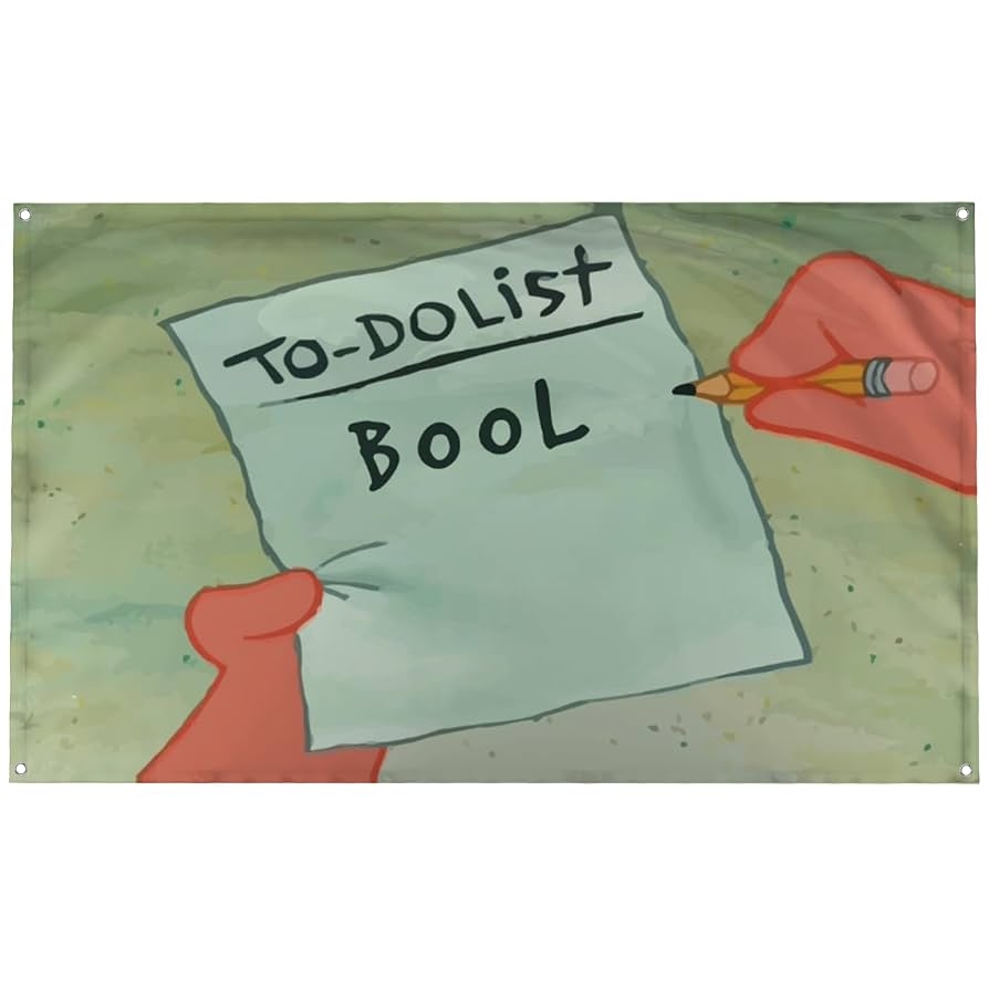 Banger To Do List Bool Flag Banner College Dorm 3x5 Feet Patrick Authentic Amazon sg Garden