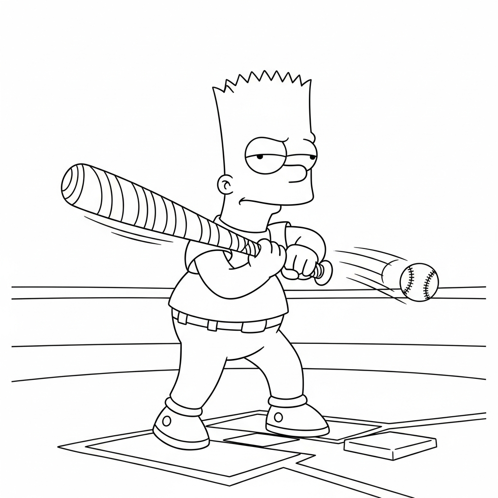 bart simpson coloring pages