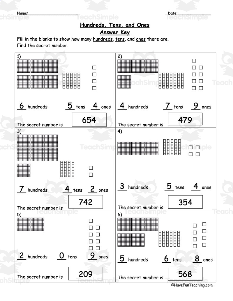 Base 10 Blocks Place Value Worksheet By Teach Simple Base 10 Blocks Place Value Worksheet By Teach Simple