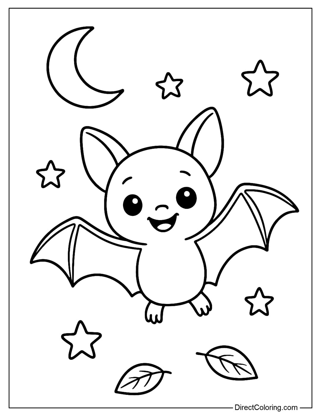 Bat Coloring Pages Free PDF To Download And Print