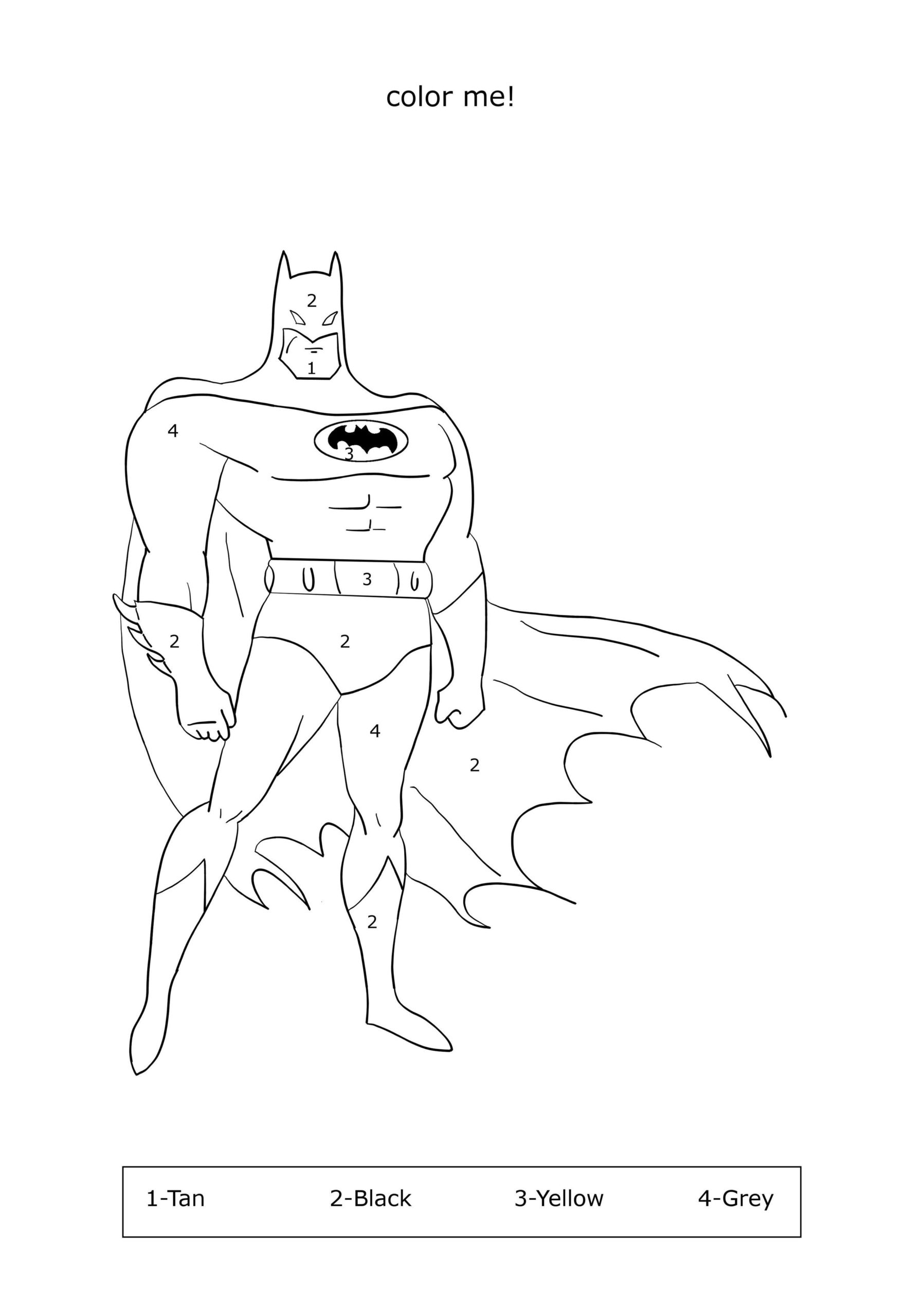 batman characters coloring pages