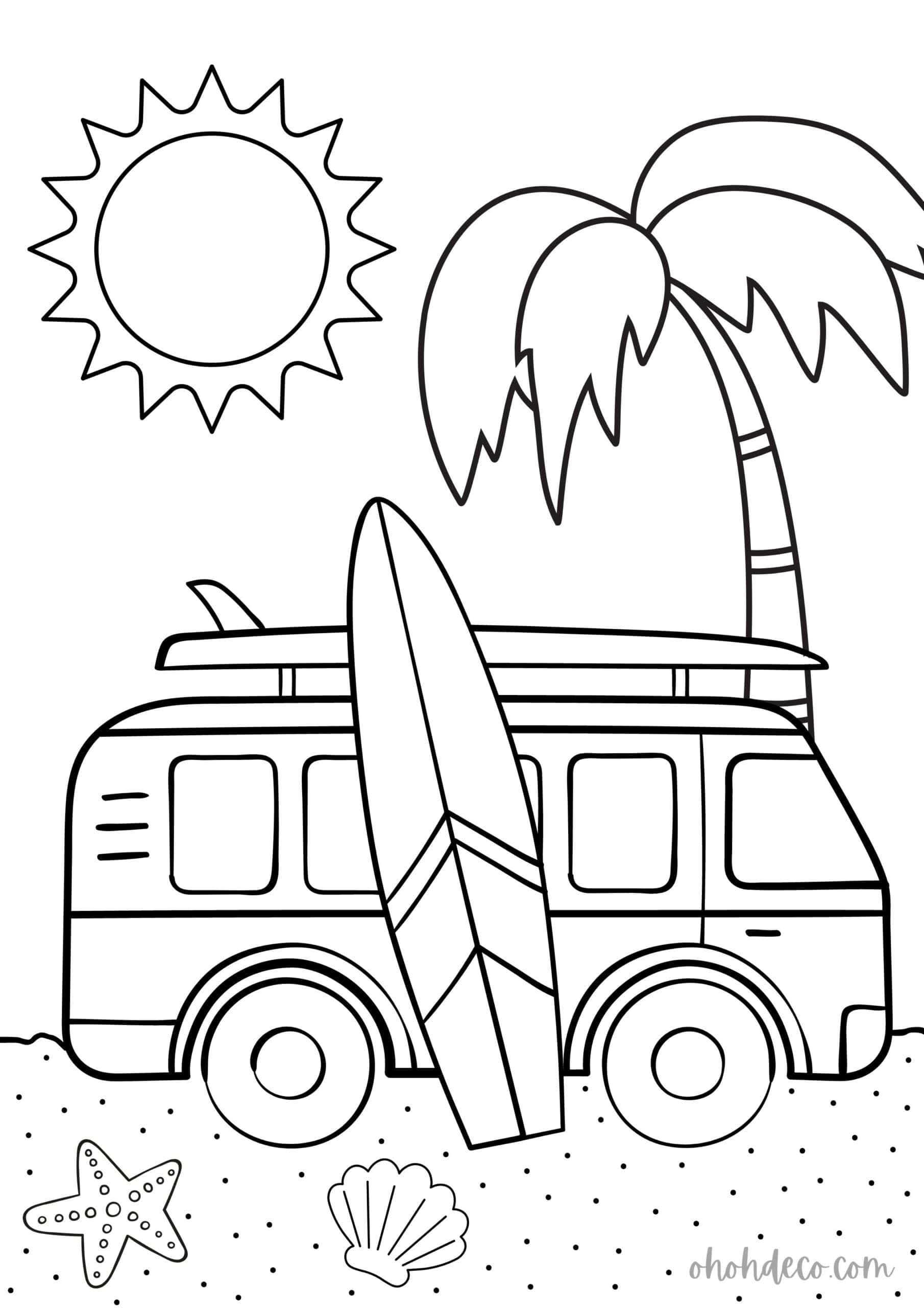 Beach coloring pages kids 13 Ohoh Deco Beach coloring pages kids 13 Ohoh Deco