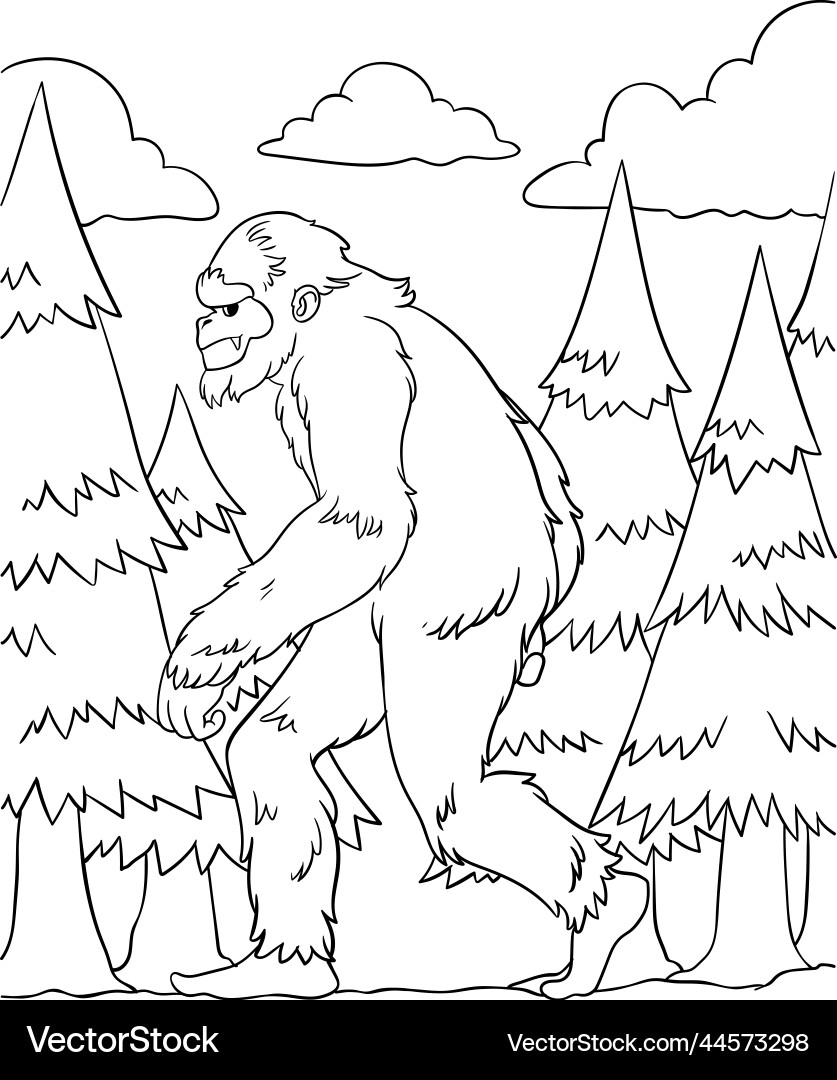 bigfoot coloring pages bigfoot coloring pages