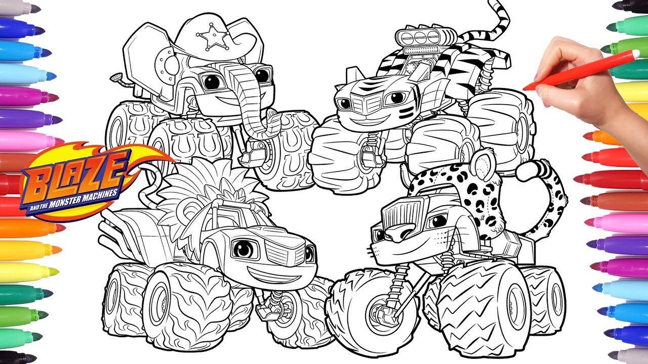 Blaze Monster Wild Wheels Coloring Pages Blaze And The Monster Machines Coloring Book For Kids YouTube Blaze Monster Wild Wheels Coloring Pages Blaze And The Monster Machines Coloring Book For Kids YouTube