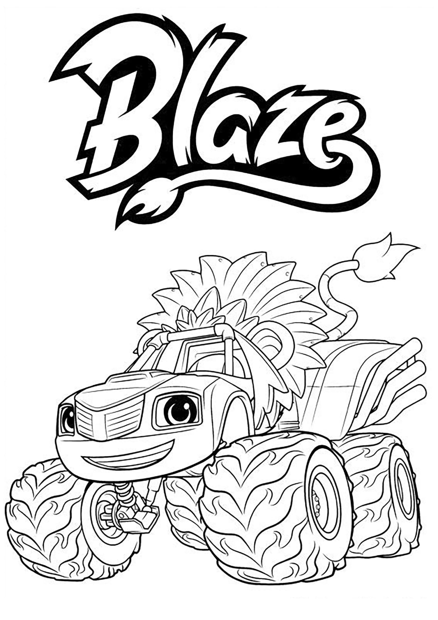 Blaze To Print And Color Blaze And The Monster Machines Coloring Pages Blaze To Print And Color Blaze And The Monster Machines Coloring Pages