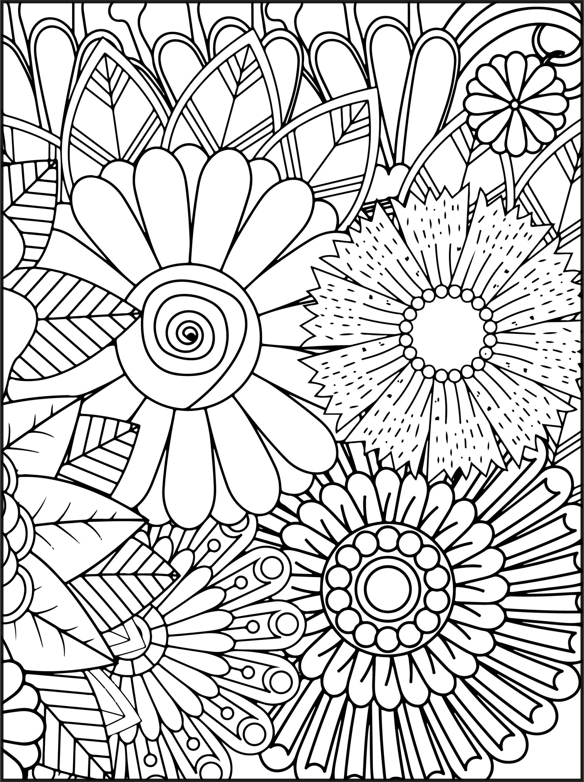 Bloom With Joy Beautiful Flowers Coloring Pages For Relaxation And Mindfulness Made By Teachers