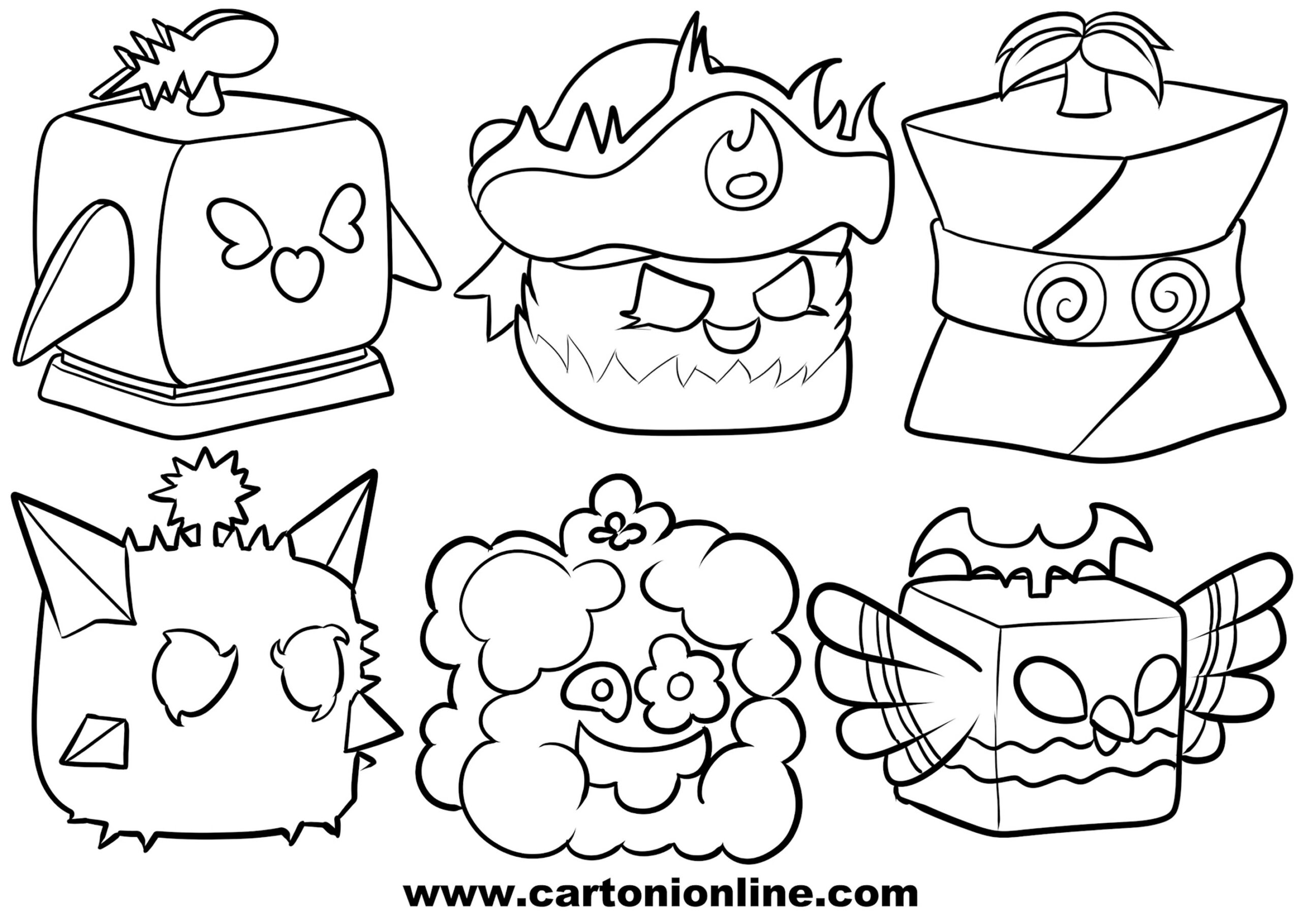 Blox Fruits Coloring Pages