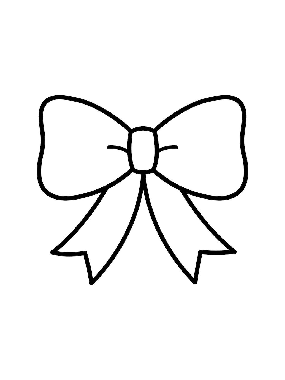 Bow Coloring Page Etsy Hong Kong