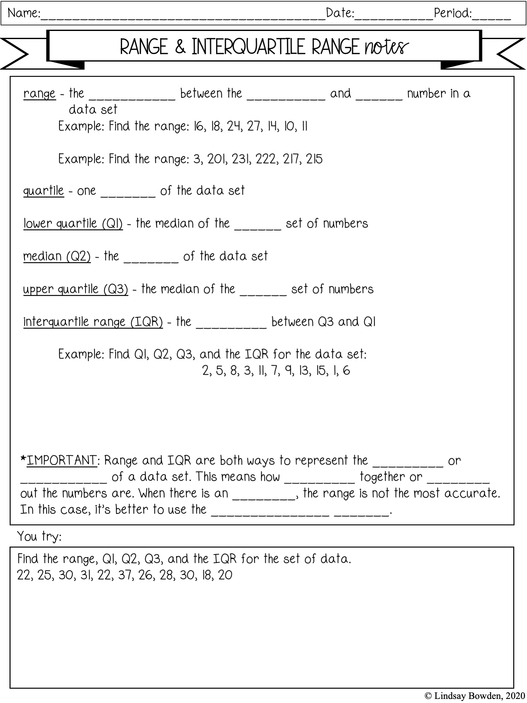 box and whisker worksheet box and whisker worksheet