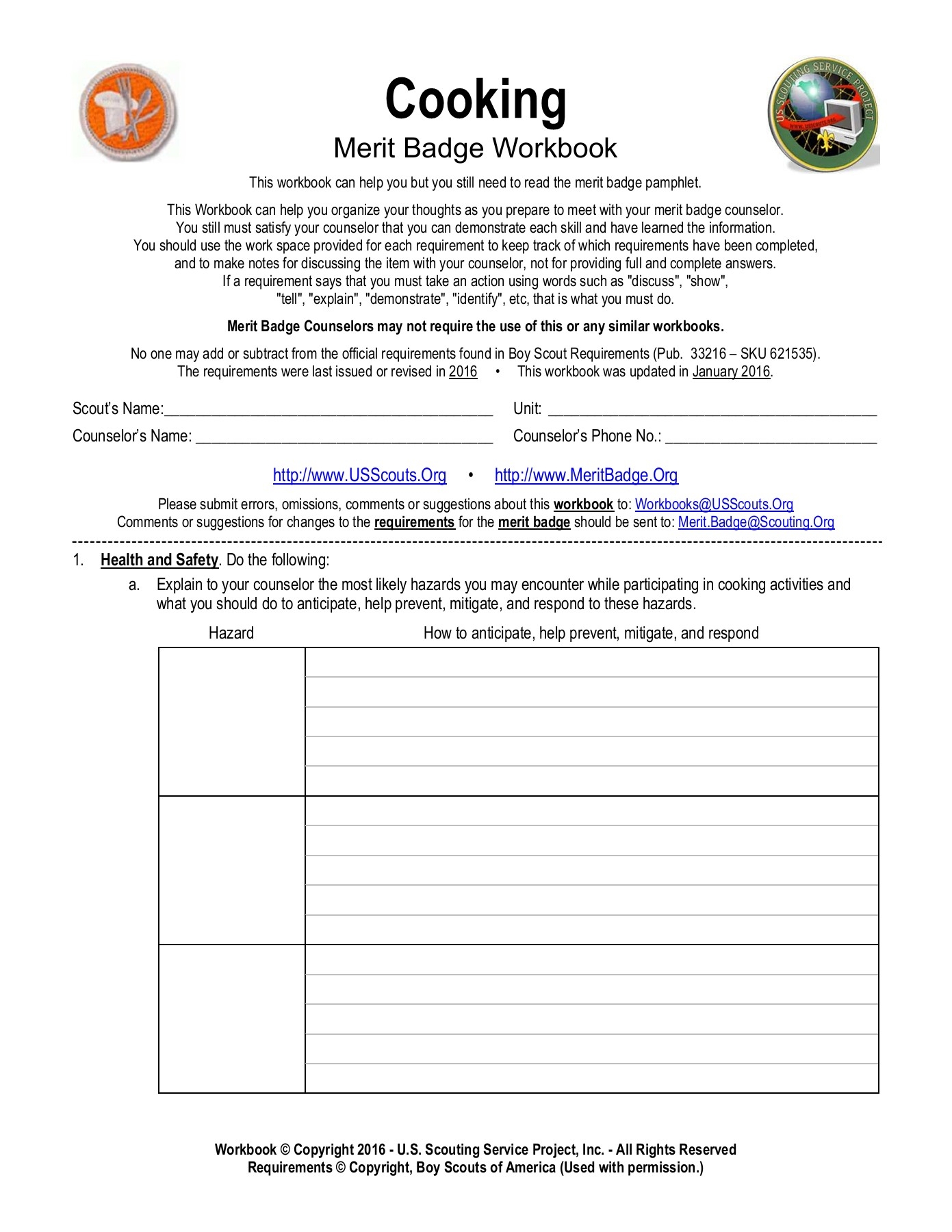 camping merit badge worksheet camping merit badge worksheet