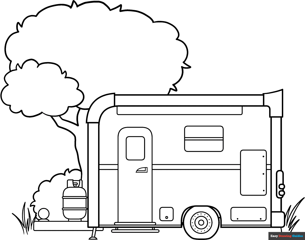 camper coloring pages