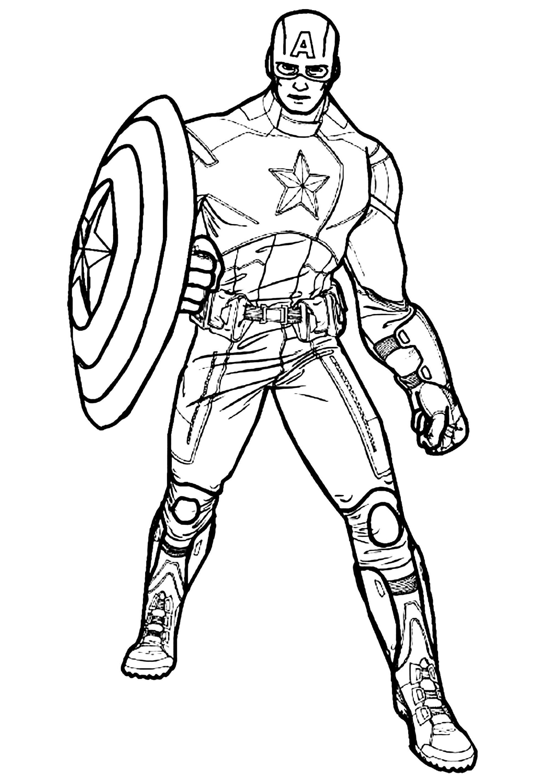 Captain America Coloring Book