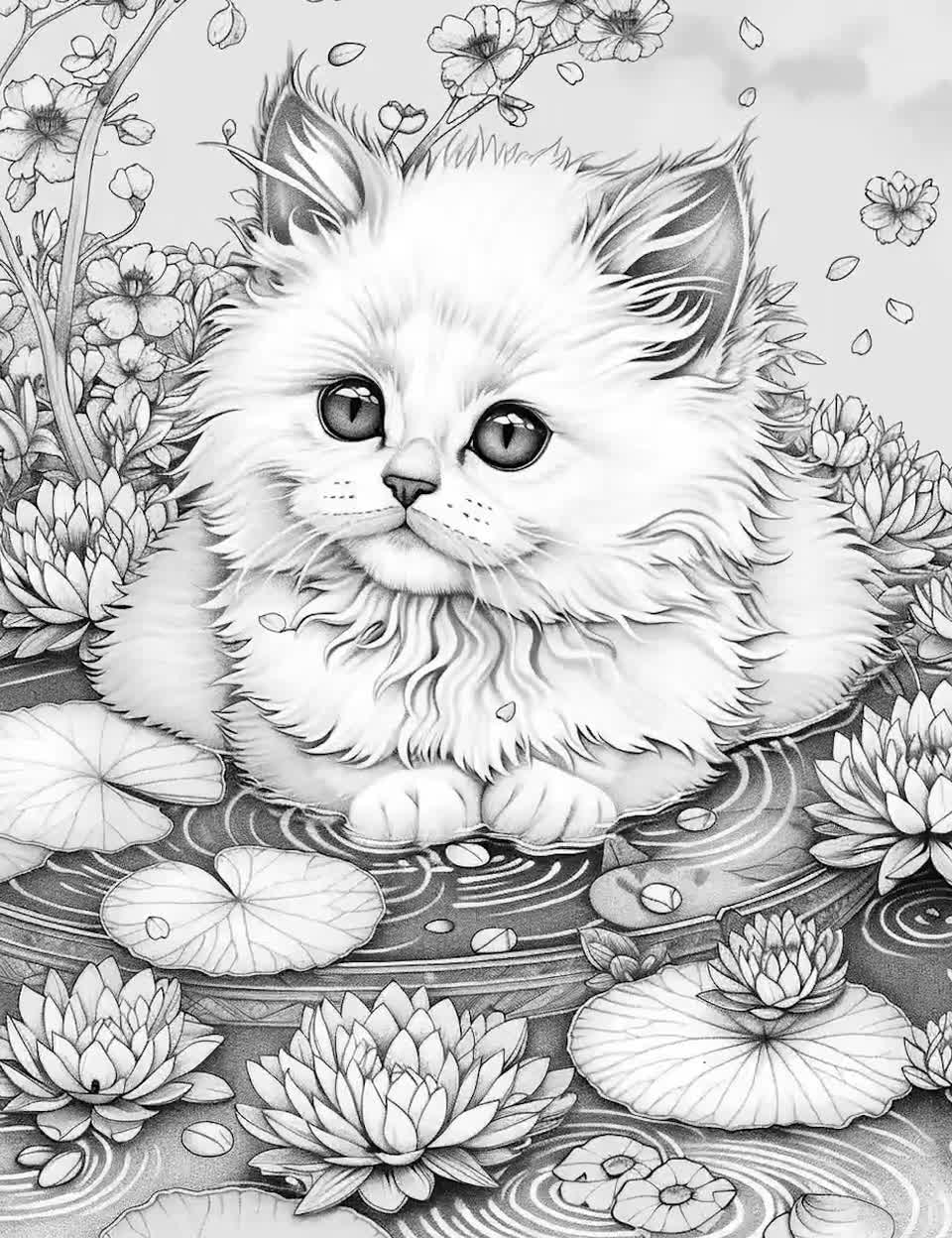 coloring pages kittens