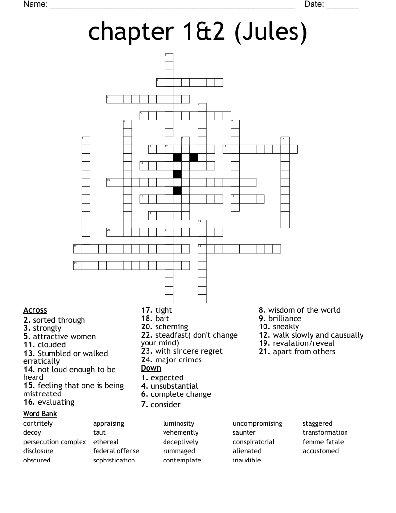 Chapter 1 2 Crossword WordMint Chapter 1 2 Crossword WordMint