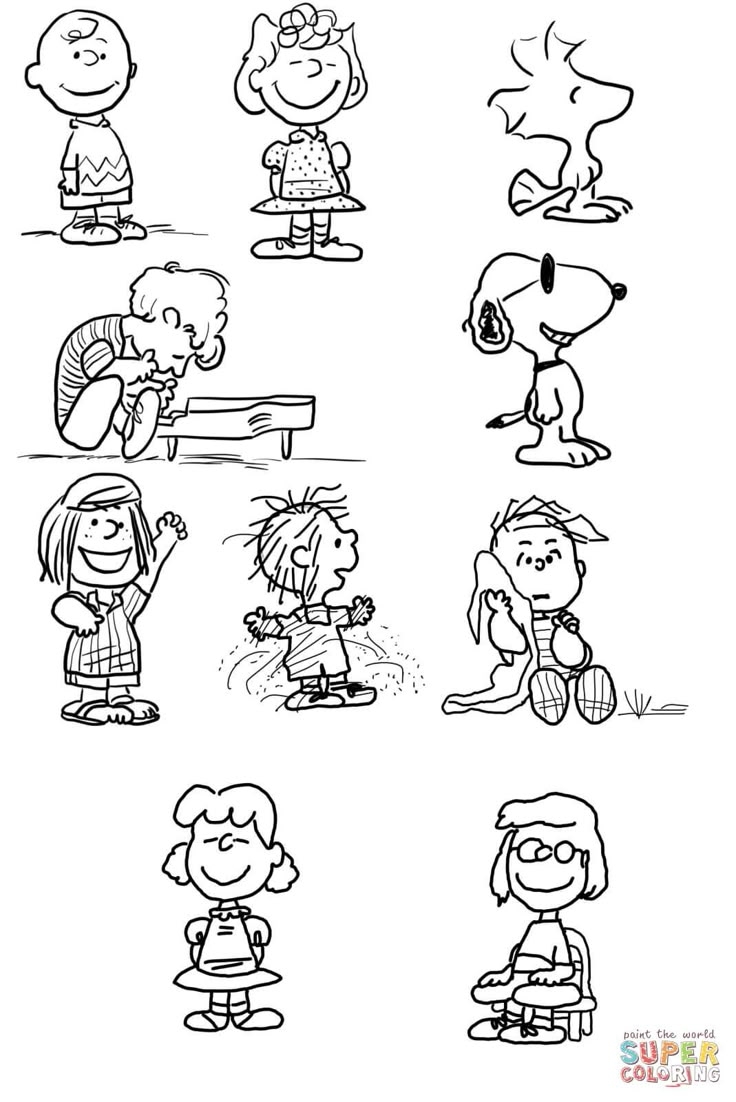 charlie brown coloring pages