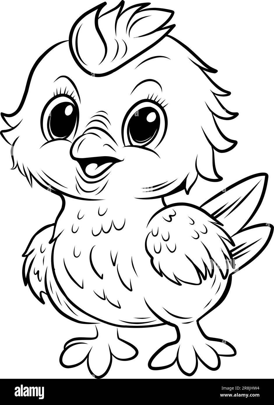 coloring page chicken