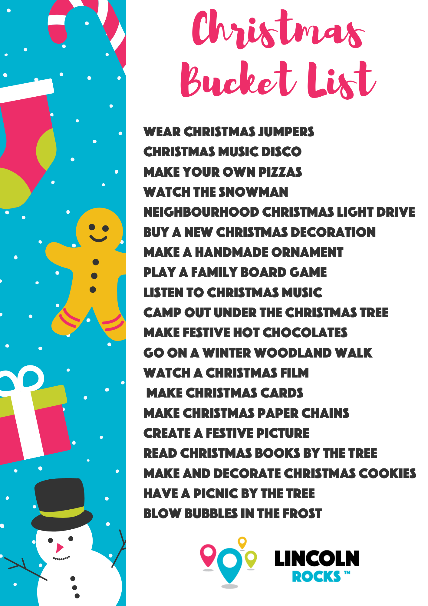 Christmas Activity Bucket List