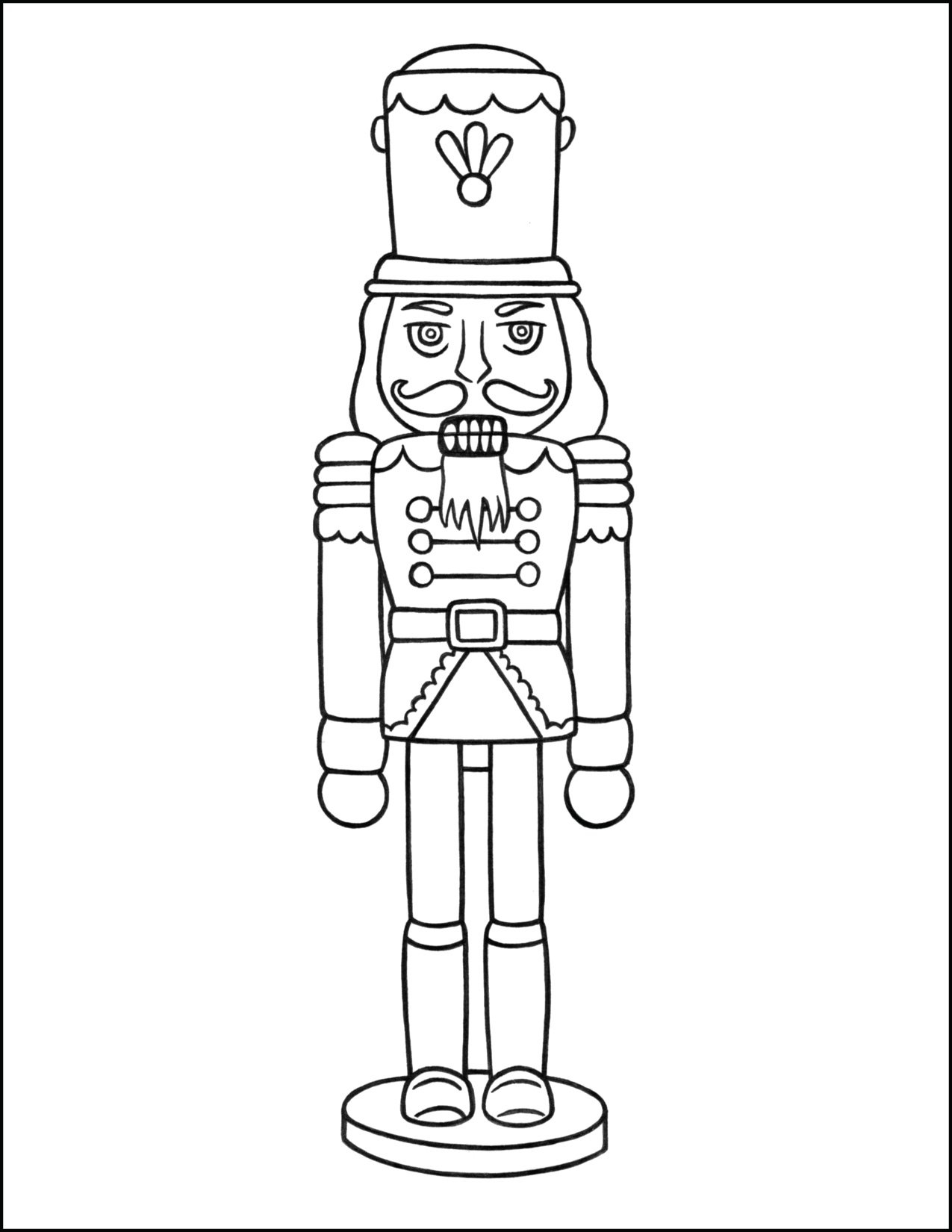 Christmas Coloring Page Nutcracker Christmas Coloring Page Nutcracker