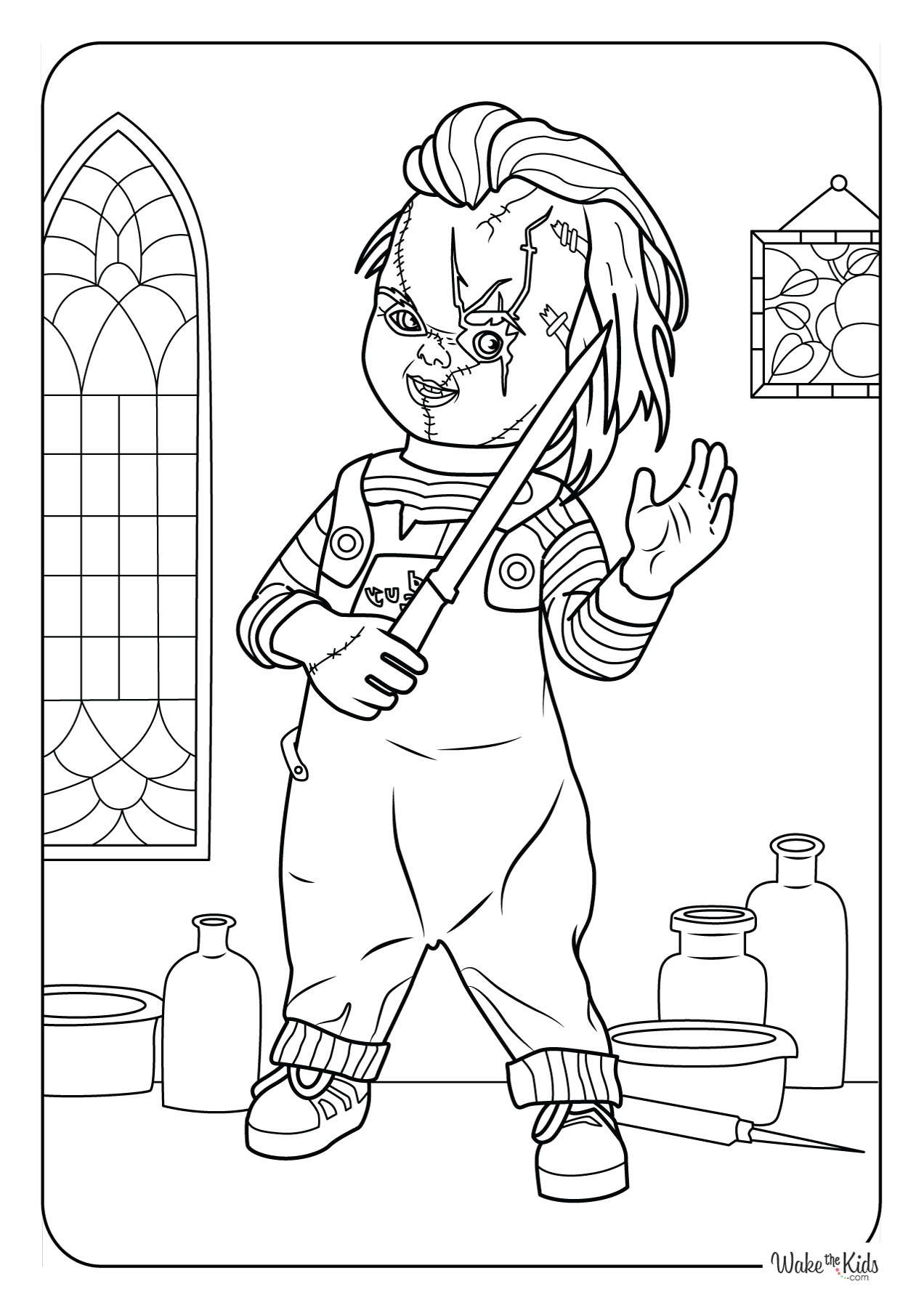 chucky coloring pages