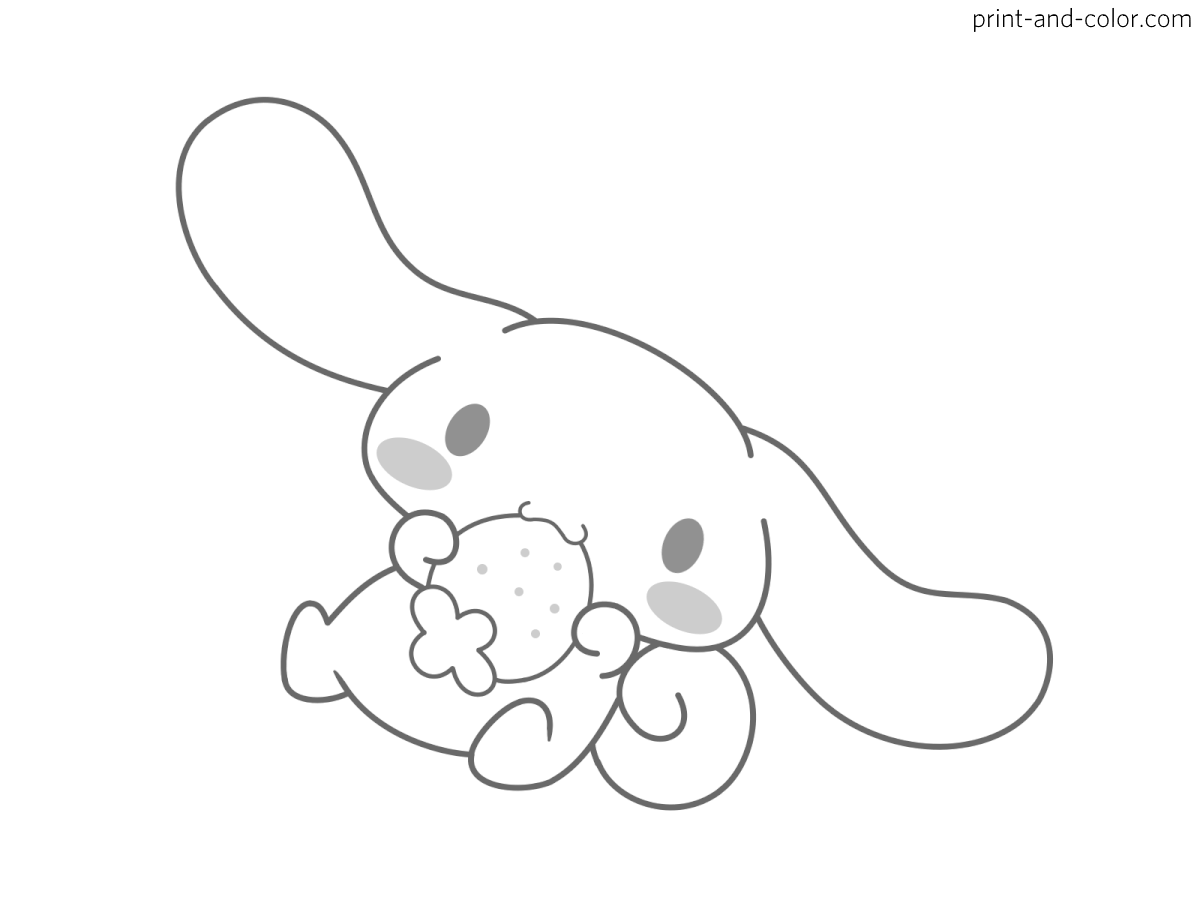 cinnamoroll coloring pages cinnamoroll coloring pages