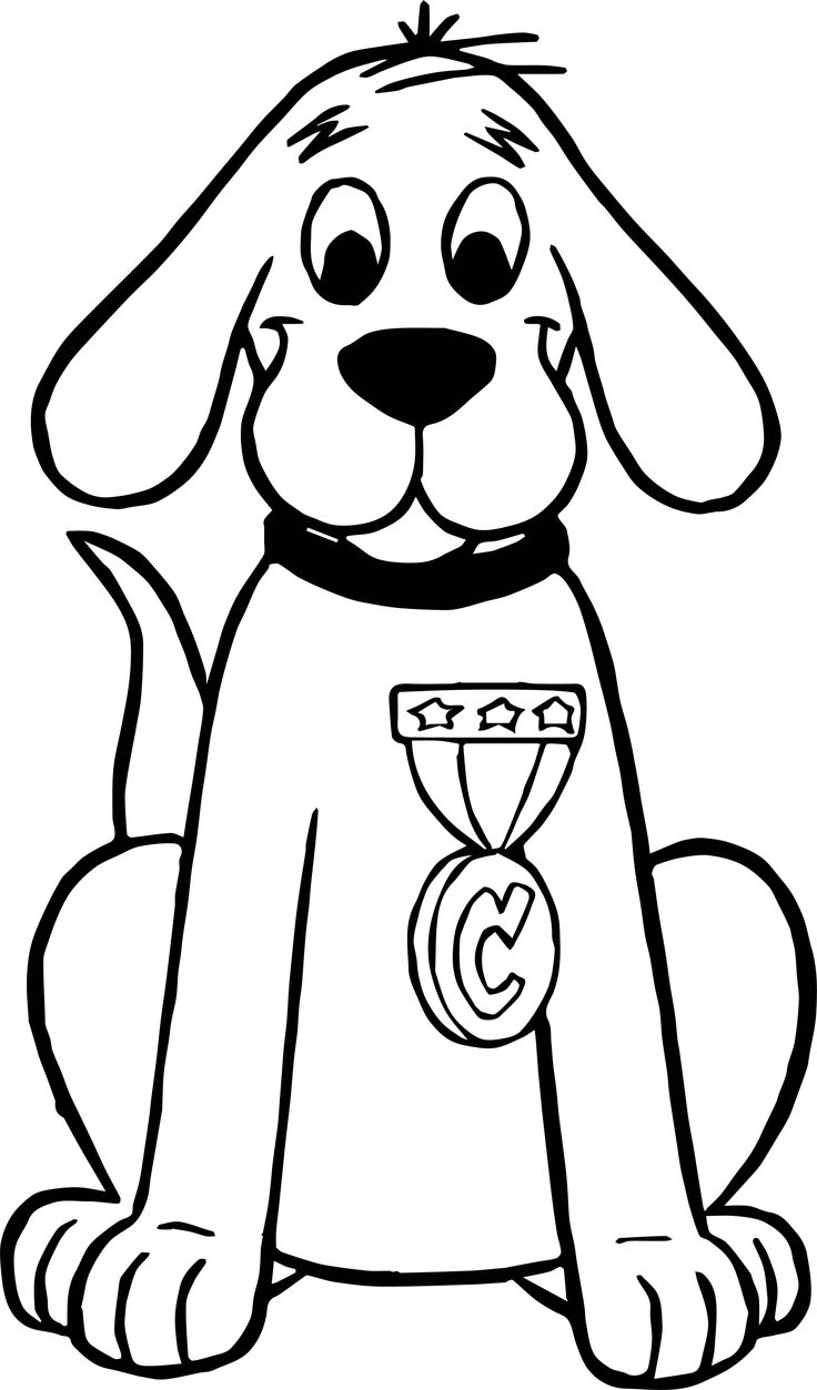 clifford the red dog coloring pages