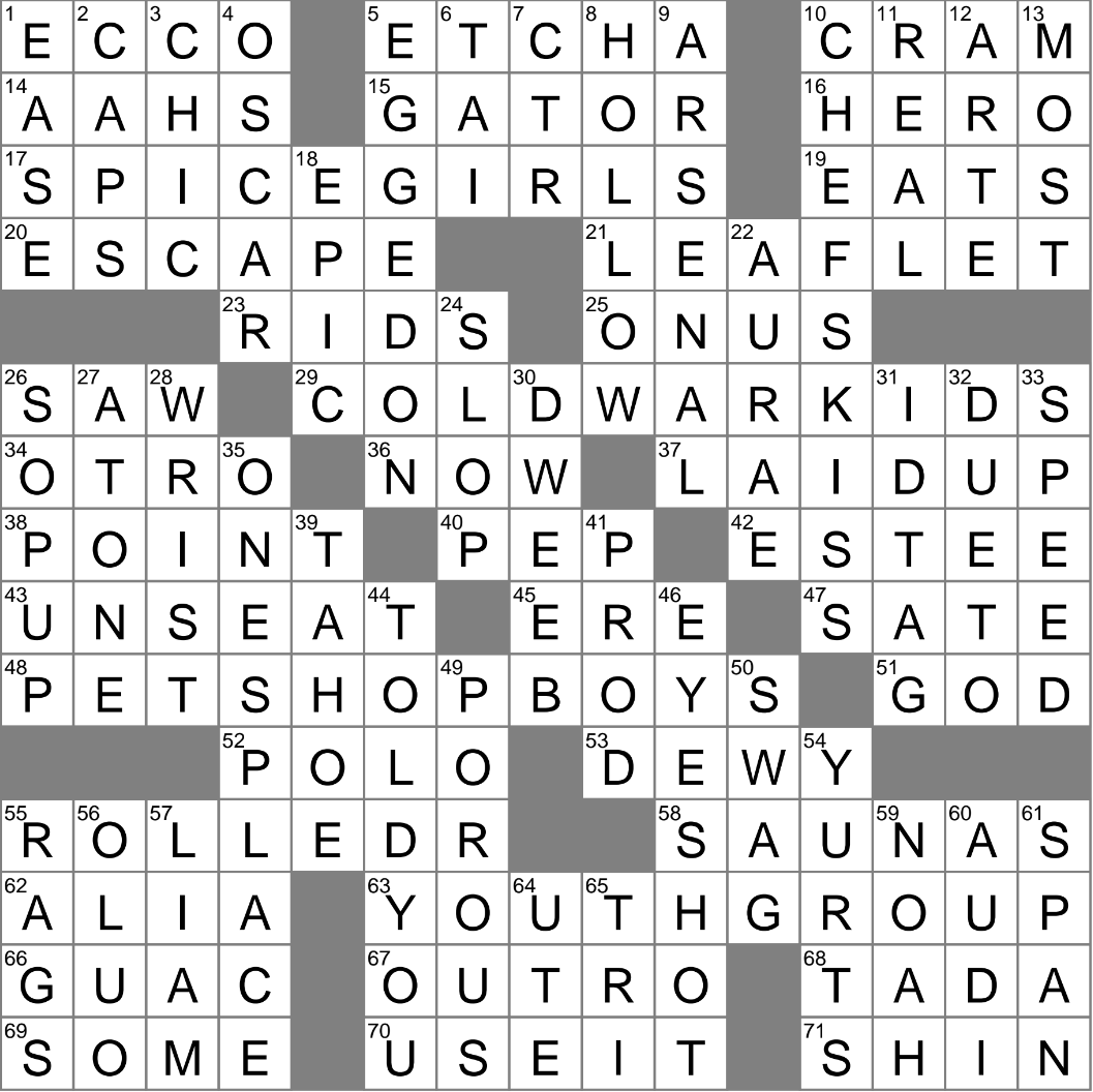 Closing Section Of Music Crossword Clue Archives LAXCrossword Closing Section Of Music Crossword Clue Archives LAXCrossword