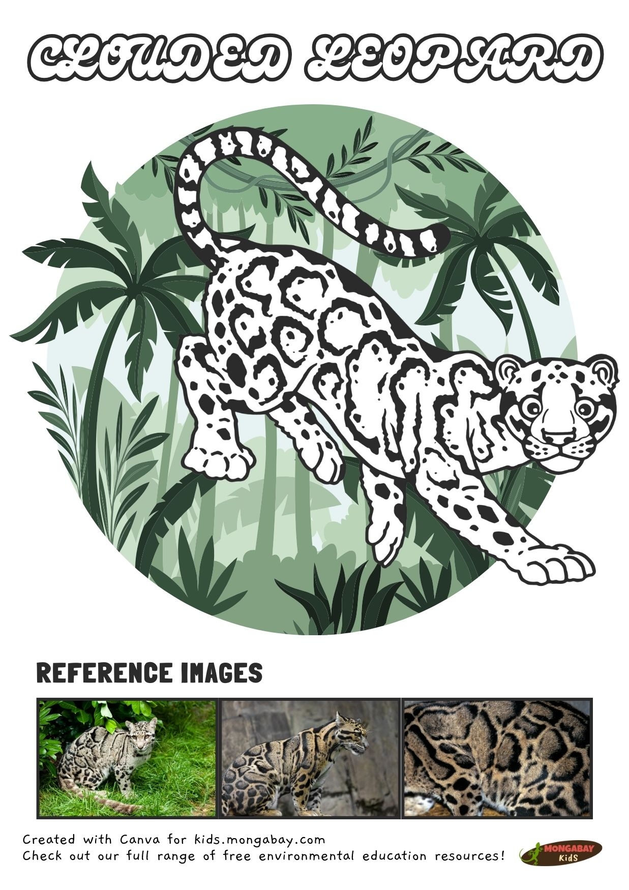 leopard coloring page
