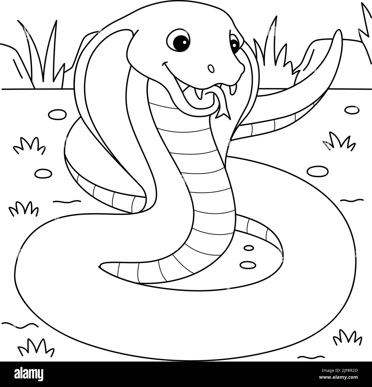 Cobra Snake Coloring Book Cut Out Stock Images Pictures Alamy