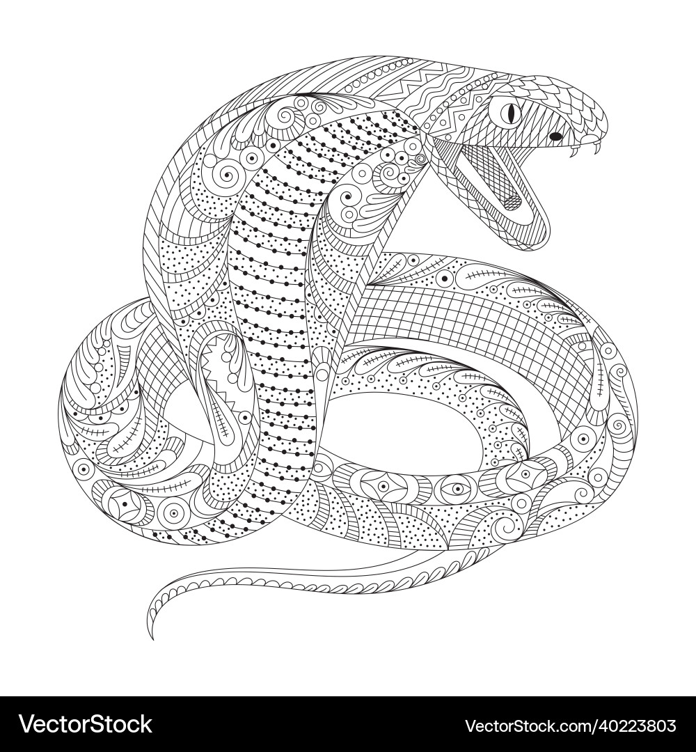 cobra coloring page