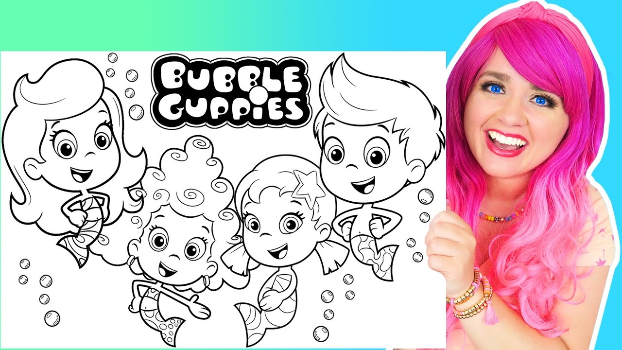 bubble guppies color pages