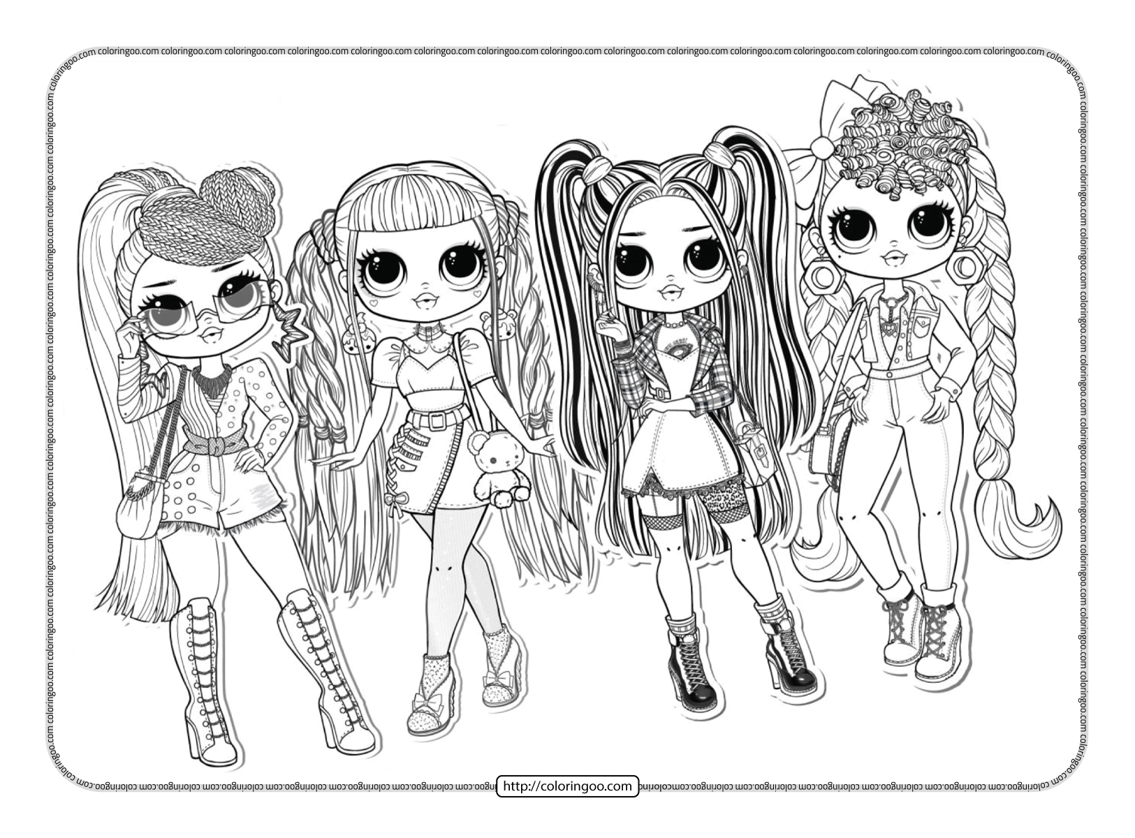 lol doll coloring page