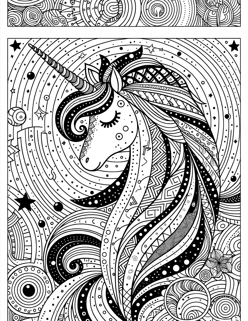 Coloring Page Of Wild Star From Unicorn Academy Show PageCrayon