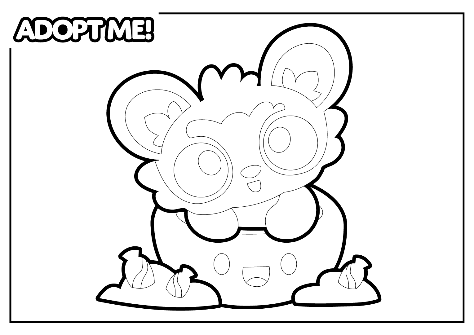 Coloring Pages Adopt Me Coloring Pages Adopt Me