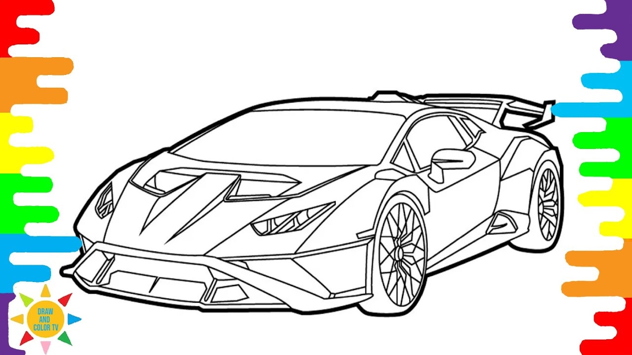 lamborghini coloring pages