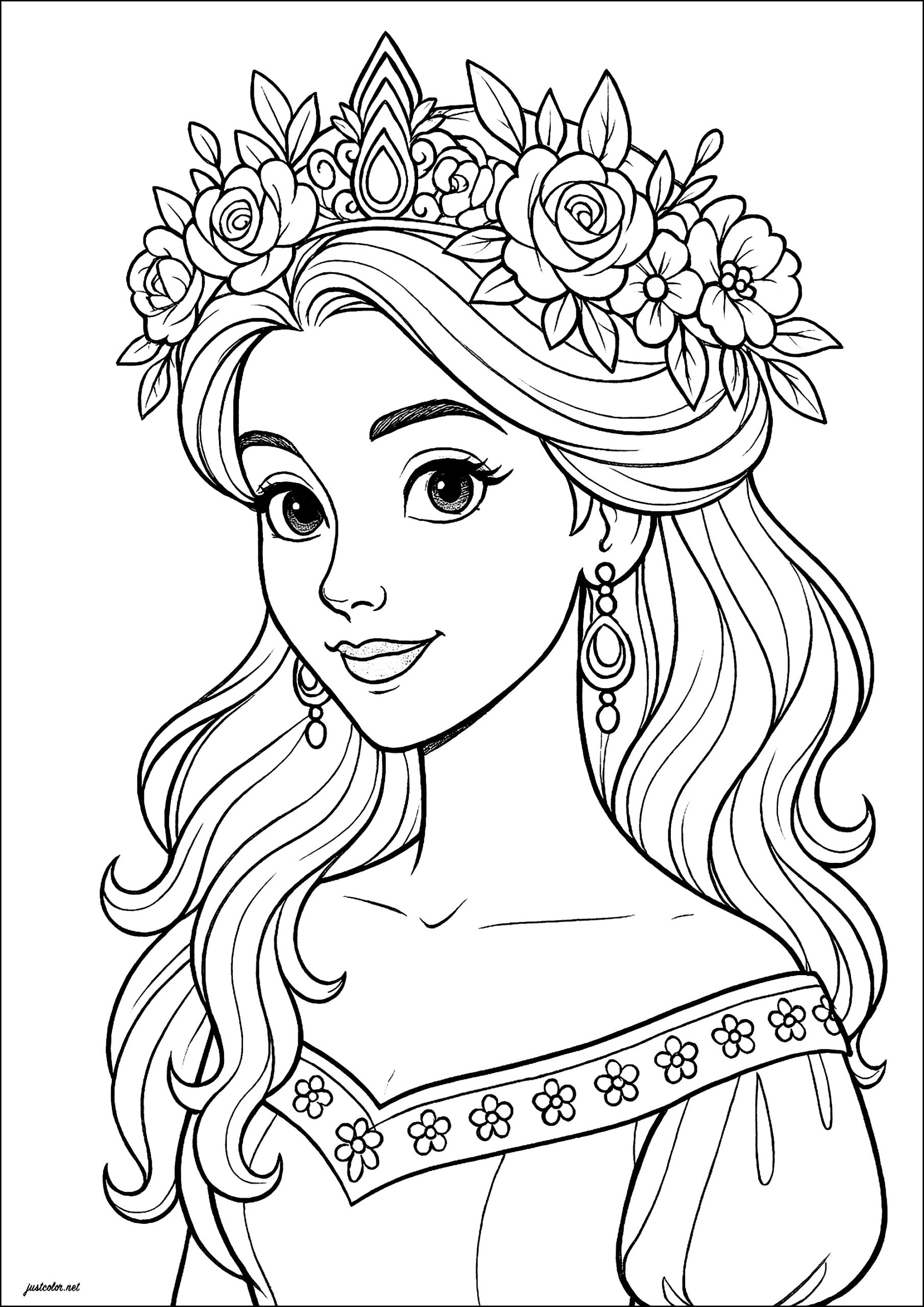 coloring pages princess
