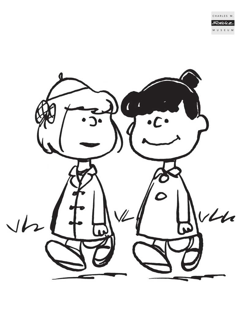 Coloring Sheets Charles M Schulz Museum