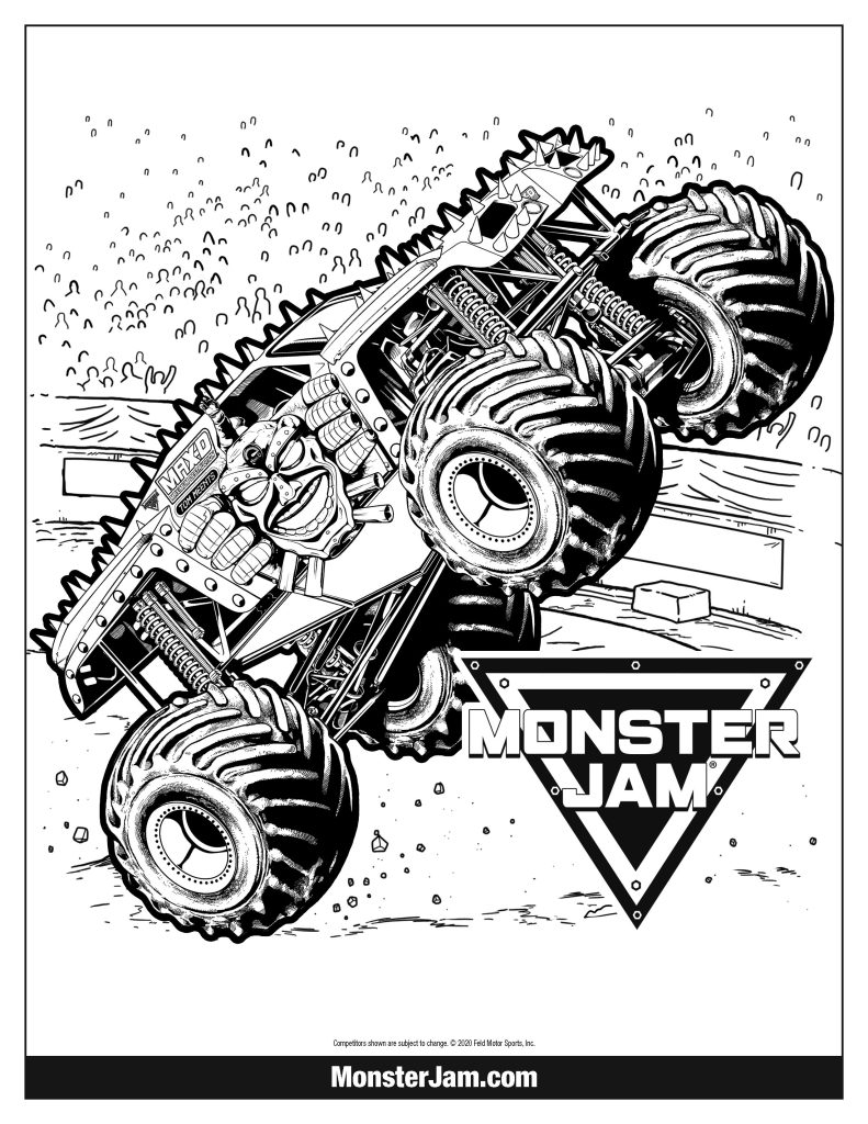 Coloring Sheets Monster Jam Coloring Sheets Monster Jam
