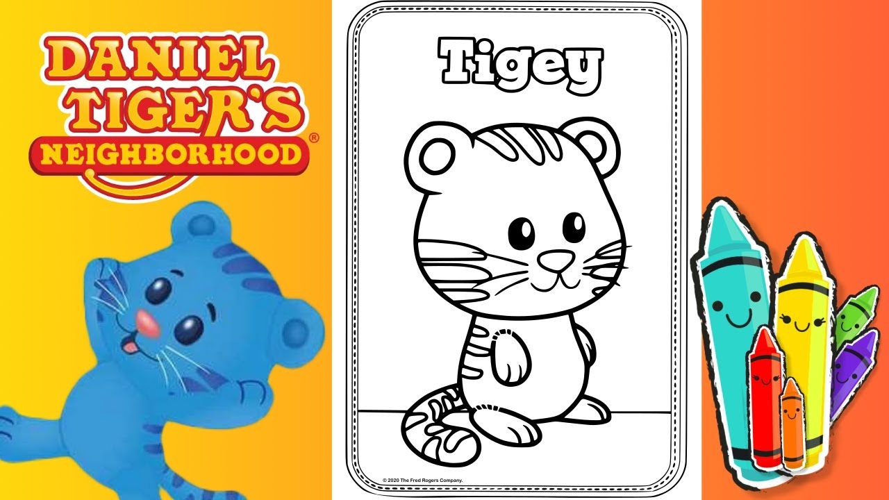 daniel tiger coloring page