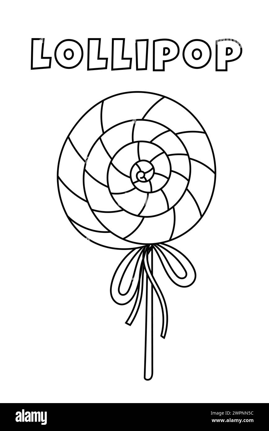 lollipop coloring page