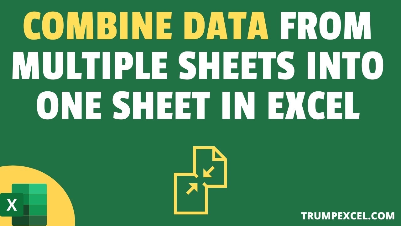 Combine Data From Multiple Worksheets Into A Single Worksheet In Excel YouTube Combine Data From Multiple Worksheets Into A Single Worksheet In Excel YouTube