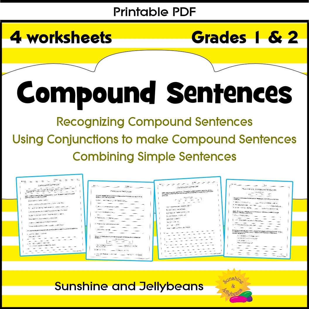 combining sentences with and worksheets