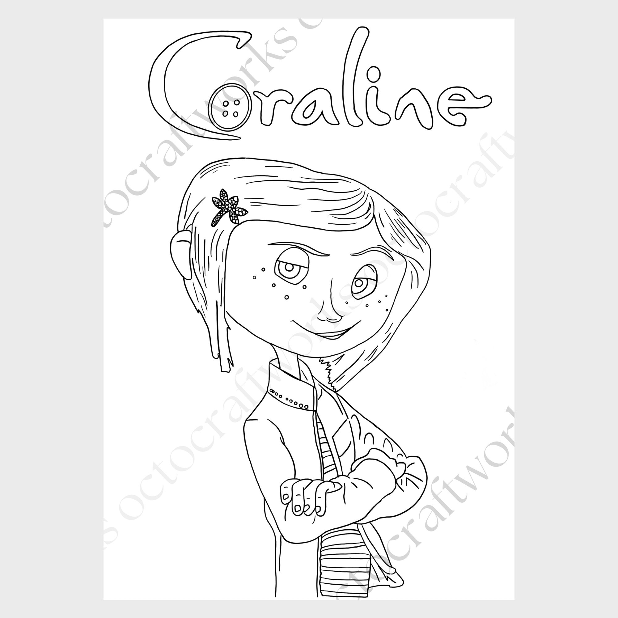 Coraline Coloring Pages Pack Of 10 Digital Download Coloring Pages Printable Colouring Etsy Israel Coraline Coloring Pages Pack Of 10 Digital Download Coloring Pages Printable Colouring Etsy Israel