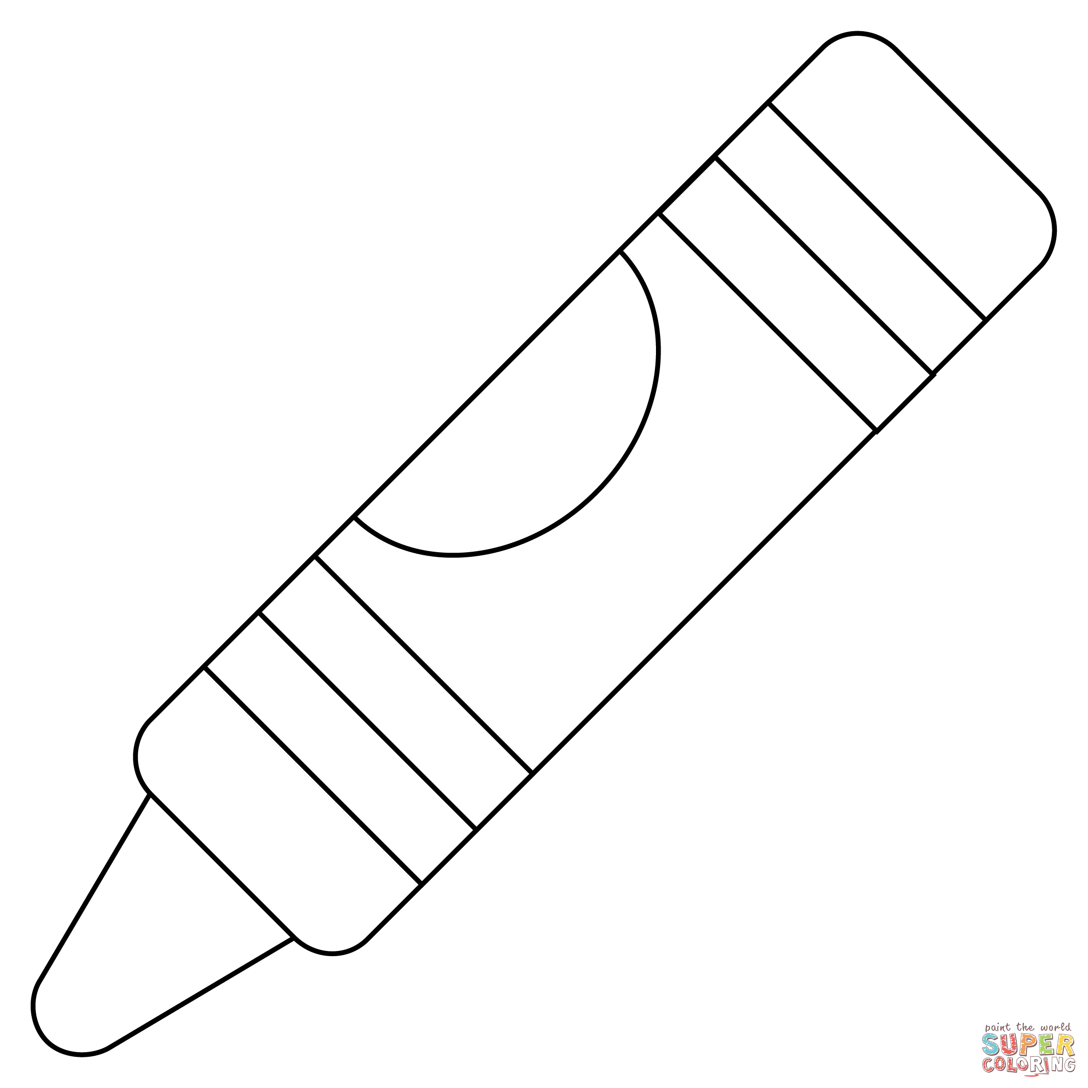 Crayon 20 Free Printable Coloring Pages