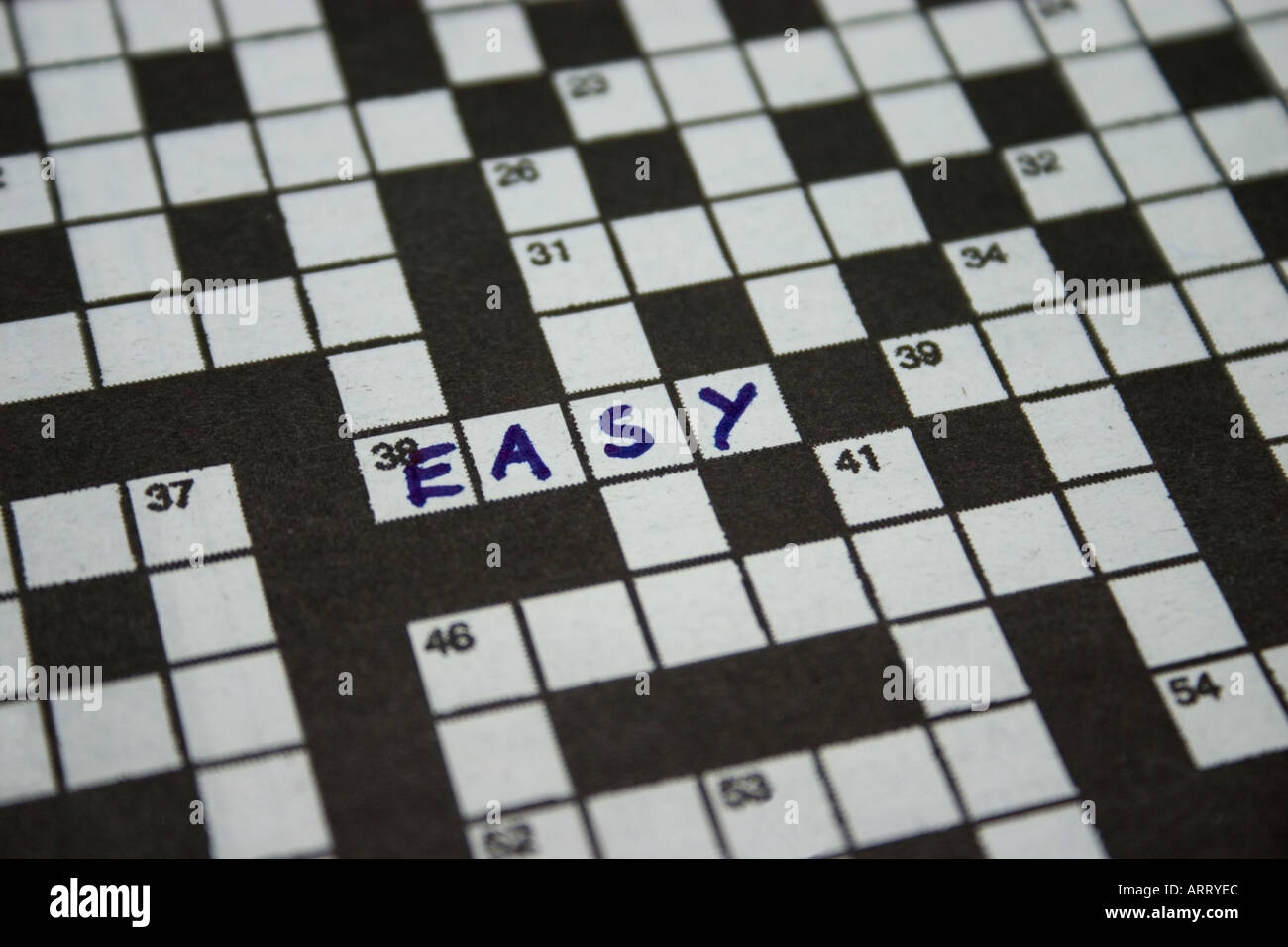 Crossword Clue Hi res Stock Photography And Images Alamy