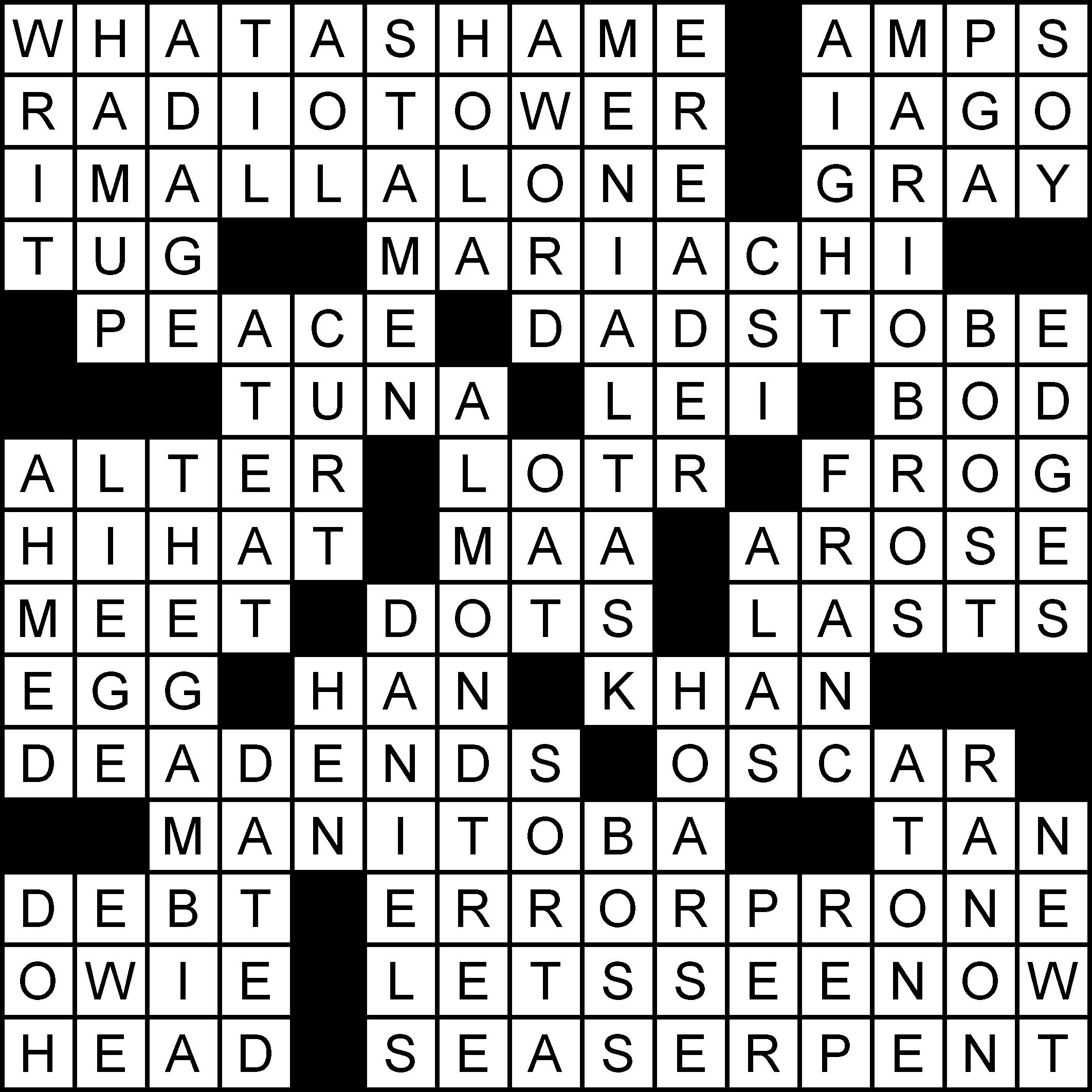 othello villain crossword clue